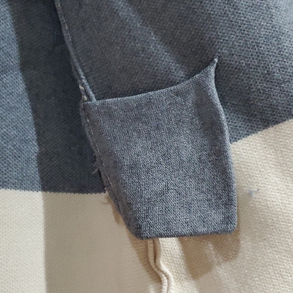 Stylish Striped Cardigan in Gray and Cream - Picture 8 of 12